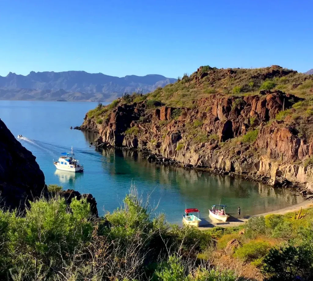 Start of Hiking Trail in Luna de Miel Cove, Isla Danzante, Loreto