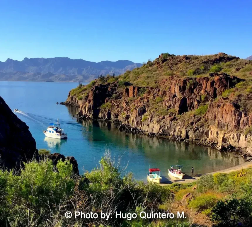 Start of Hiking Trail in Luna de Miel Cove, Isla Danzante, Loreto