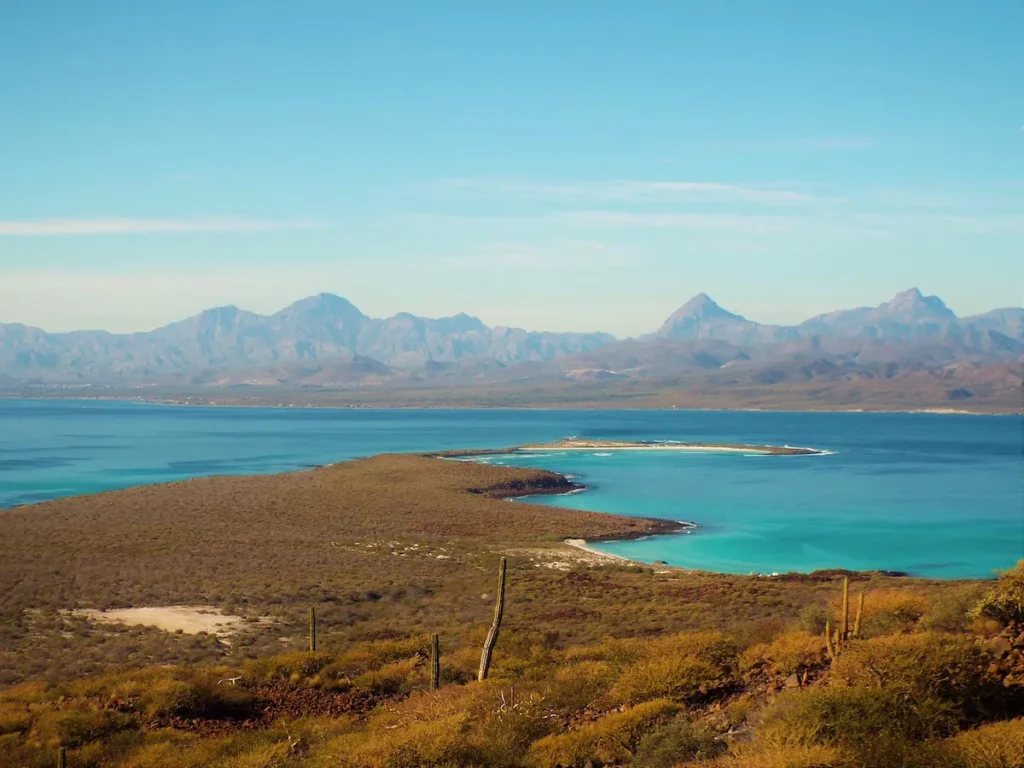 Panoramic view El Volcan Trail one of the National Park Hikes in Loreto Mexico Islands