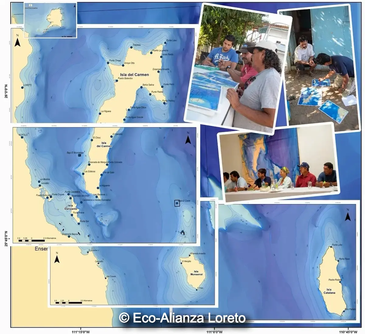 Loretanos defined the special protection marine zones of Loreto Bay Marine National Park.